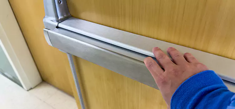 Installing a Push Bar on a Door Pasadena